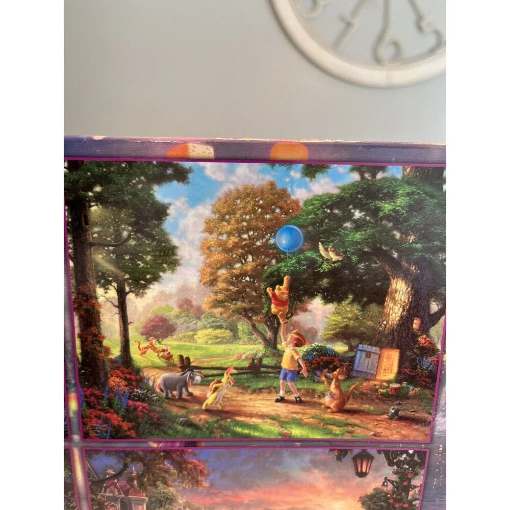 Disney Thomas Kinkade Piece Puzzles Tangled Fantasia Pooh Lady Tramp 2000pc NEW